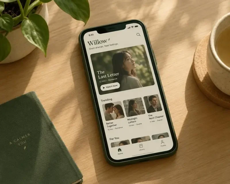 黄果短剧魔改App - 随时随地追暖心短剧 黄果短剧魔改App在手机上的播放界面展示